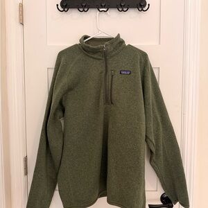 Patagonia Men's Olive Zip-Up Sweater